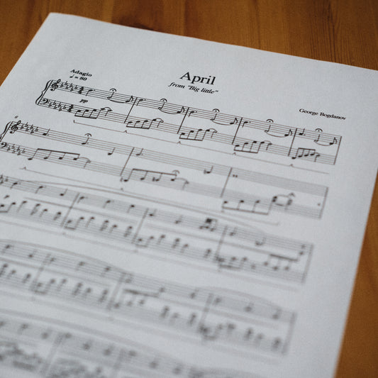 April - PDF Piano Sheet Music