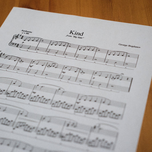 Kind - PDF Piano Sheet Music