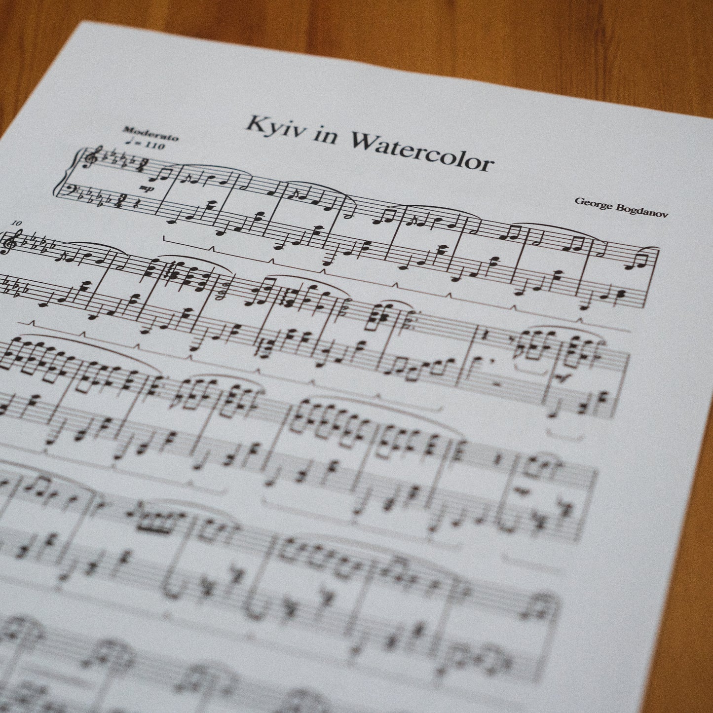Kyiv in Watercolor - PDF Piano Sheet Music