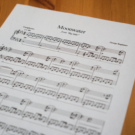 Moonwater - PDF Piano Sheet Music